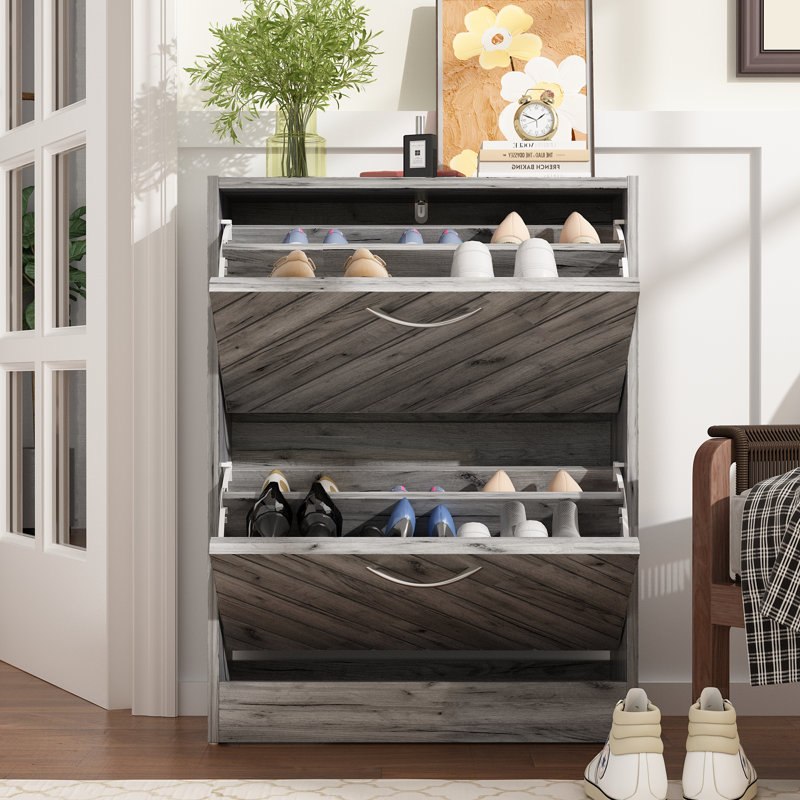 Union Rustic 12 Pairs Shoe Storage Wayfair